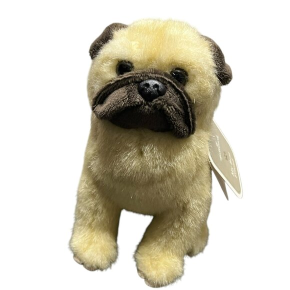 Hallmark My Best Friend Dog Plush Pug Small 7 inch Stuffed Animal Toy NEW - Picture 2 of 9